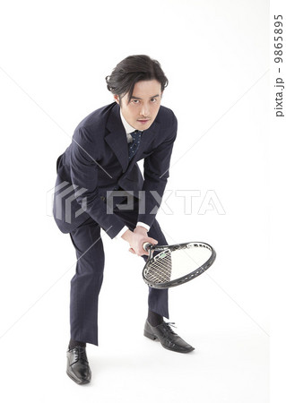 スーツでテニス スーツでテニス 9865895