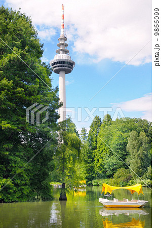 television tower, lake, park, boat television tower, lake, park, boat 9866099