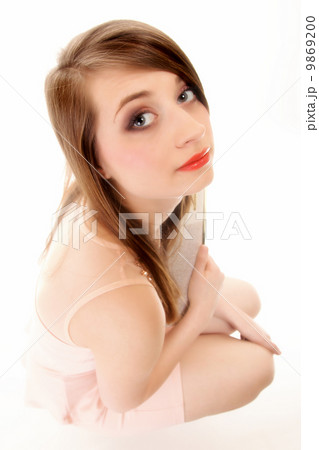 Beautiful young woman with handbag. Beautiful young woman with handbag. 9869200