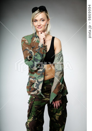 woman in military clothes, army girl woman in military clothes, army girl 9869994