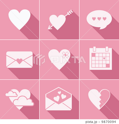 mail love icons 9870094