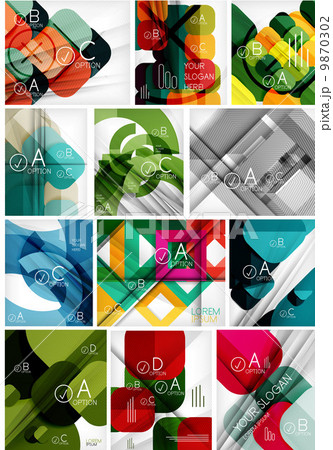 Mega set of paper geometric backgrounds 9870302