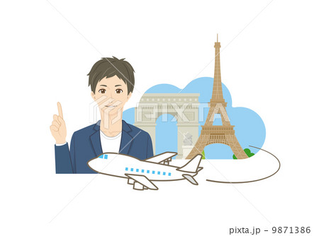 男性とフランス旅行 9871386
