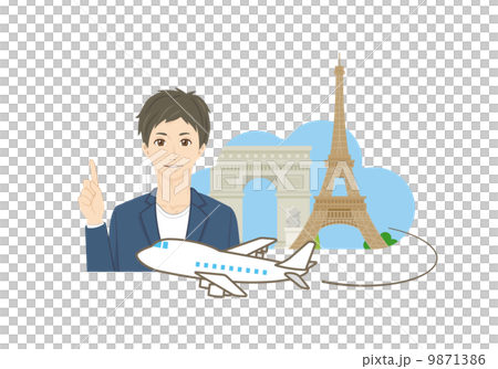 男性とフランス旅行 9871386