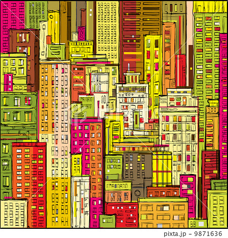 City landscape vector 9871636
