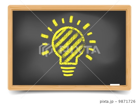 Blackboard Lightbulb 9871726