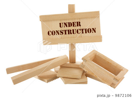 Unfinished wooden house 9872106