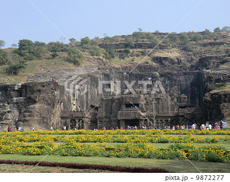 Ellora Cave, エローラ石窟寺院前景 9872277