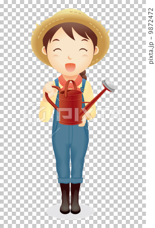 婦女的草帽例證 9872472