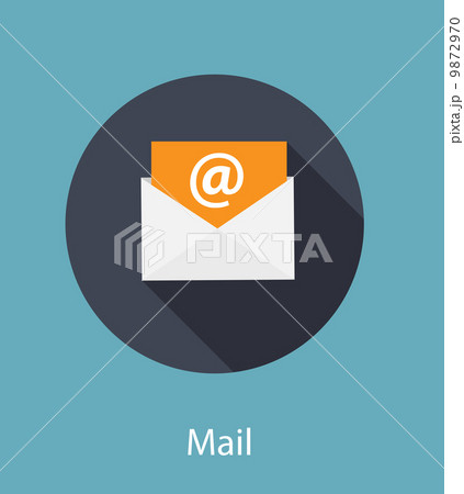 Inbox Mail Flat Concept Vector Illustration  9872970