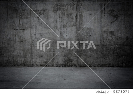Grungy concrete wall and floor as background 9873075