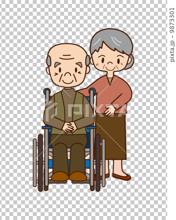 An old couple - Stock Illustration [9873301] - PIXTA