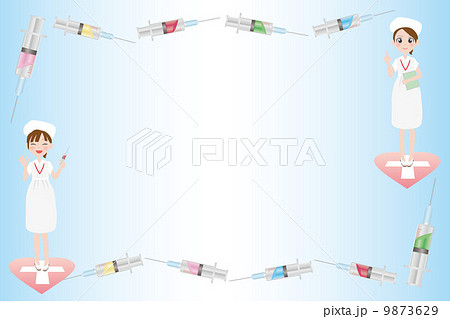 注射器と看護士のフレーム 9873629