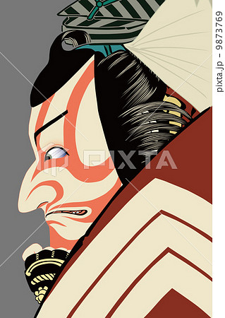 歌川国政 市川鰕蔵 暫のイラスト 歌川国政 市川鰕蔵 暫のイラスト 9873769