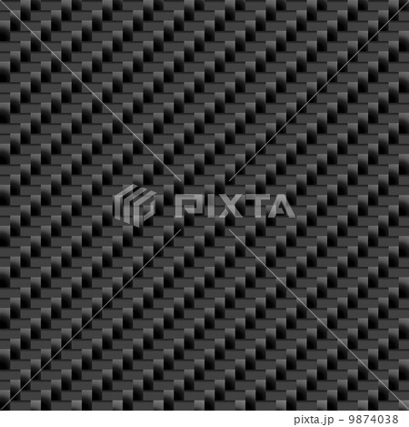 Carbon Sheet Seamless grey material. Vector 9874038