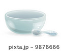 Ceramic Bowl & Spoon 9876666