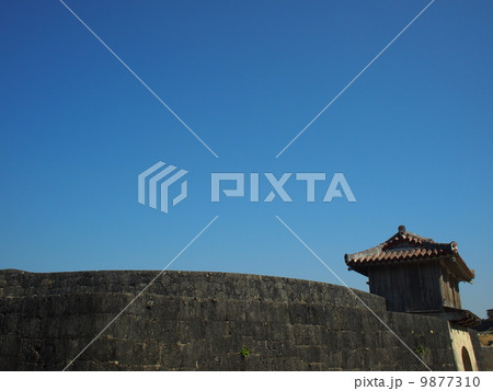 首里城　久慶門の城壁 9877310