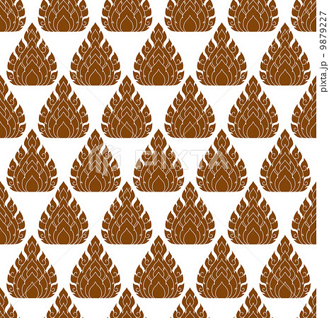 Line Thai art pattern illustration. Line Thai art pattern illustration. 9879227