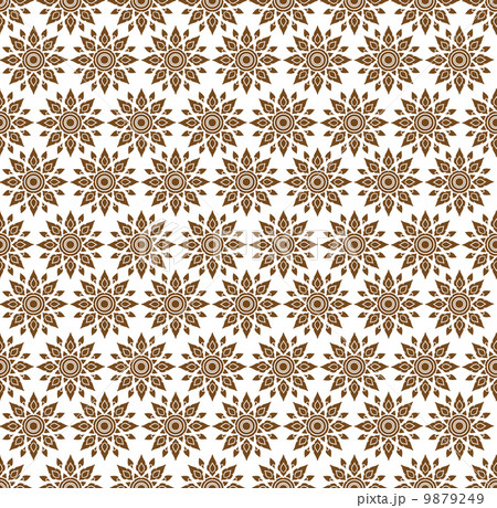 Artistic of traditional line thai Vector illustration. Artistic of traditional line thai Vector illustration. 9879249