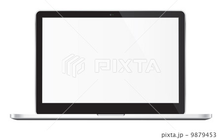 Silver computer laptop, 9879453