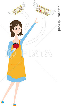 女性　エプロン　支出 9879549