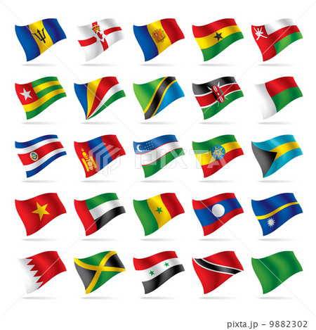 Set of world flags 5 9882302