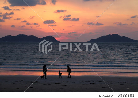 津屋崎の夕焼け 津屋崎の夕焼け 9883281