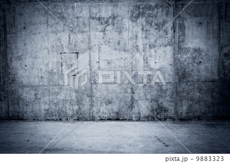 Grungy concrete wall and floor as background 9883323