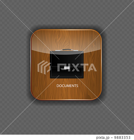 Documents wood application icons vector illustration Documents wood application icons vector illustration 9883353