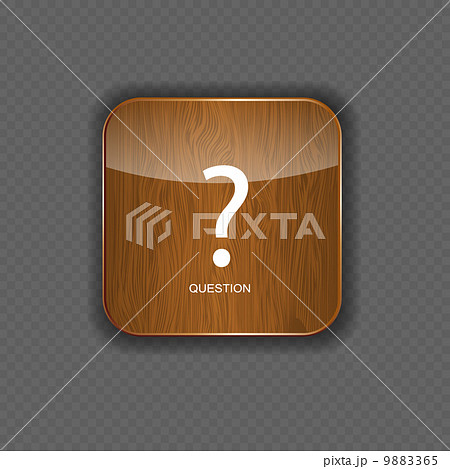 Question wood application icons vector illustration 9883365