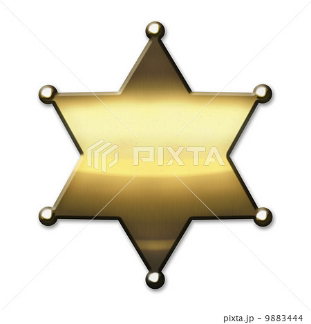 Golden Sheriff Badge 9883444