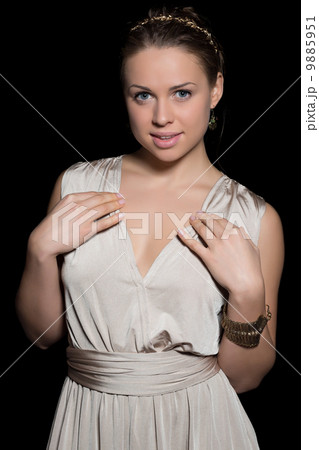 Portrait of young blond woman 9885951