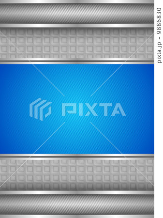 Background template, metallic texture, blue blank 9886830