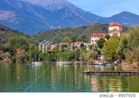 Lake Avigliana in Northern Italy. 9887020