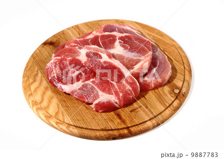 raw meat steak on the wooden board raw meat steak on the wooden board 9887783