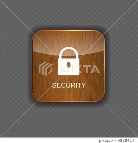 Security wood application icons 9888417