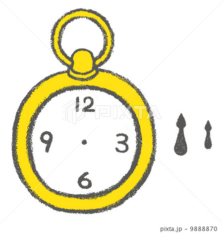 クレヨンお絵描きG_時計 9888870