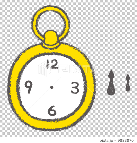 クレヨンお絵描きG_時計 9888870