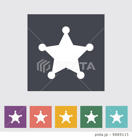 Police single flat icon. 9889115