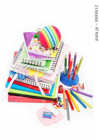 Stationery isolated on white Stationery isolated on white 9889612