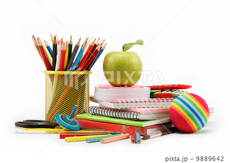 Stationery isolated on white Stationery isolated on white 9889642