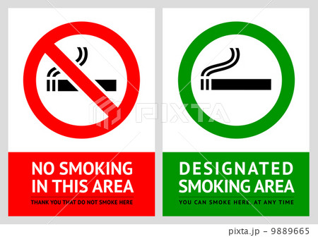 No smoking and Smoking area labels - Set 13 No smoking and Smoking area labels - Set 13 9889665