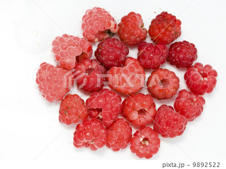 Ripe berries of raspberry on white background.. Ripe berries of raspberry on white background.. 9892522