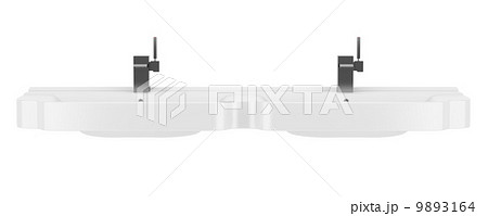 double ceramic bathroom sink isolated on white background double ceramic bathroom sink isolated on white background 9893164