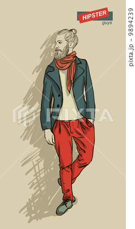 Hipster man in fashion  9894239