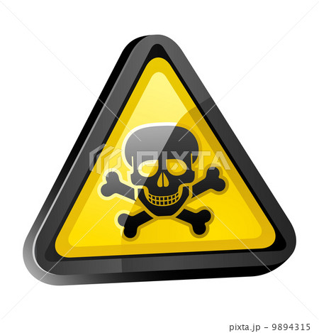 The skull is a warning sign dark surround The skull is a warning sign dark surround 9894315