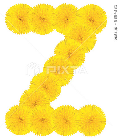 Letter Z made from dandelions Letter Z made from dandelions 9894381