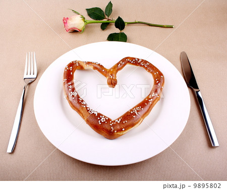 Food concept - eating for love Food concept - eating for love 9895802