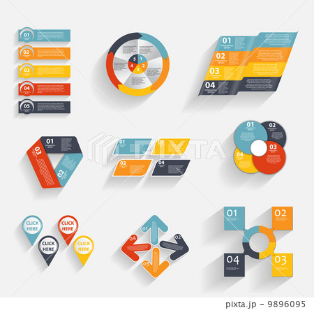 Collection of Infographic Templates for Business Vector Illustra Collection of Infographic Templates for Business Vector Illustra 9896095