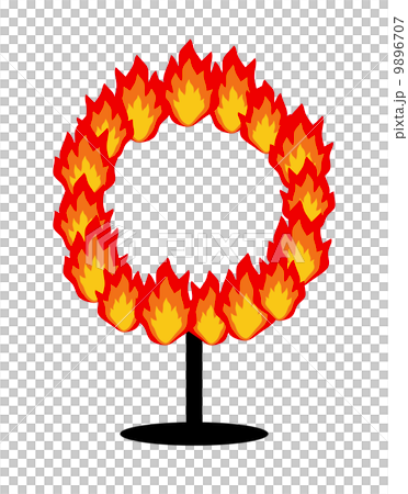 火の輪のイラスト素材